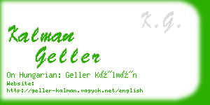 kalman geller business card